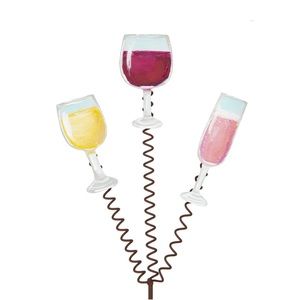 Wine Glass Trio Stake by The Round Top Collection